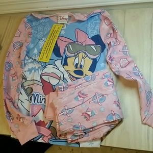 Minnie Mouse Skiing Pajama Set